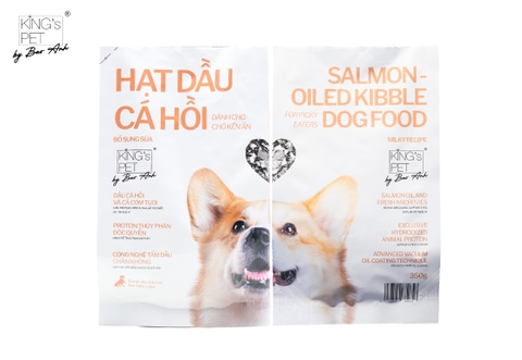 Hạt dầu cá hồi dành cho chó con kén ăn King’s Pet by Bao Anh – bổ sung sữa cho chó con