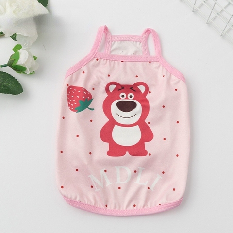 Áo dây họa tiết hè 4 size S/M/L/XL cho Chó Mèo