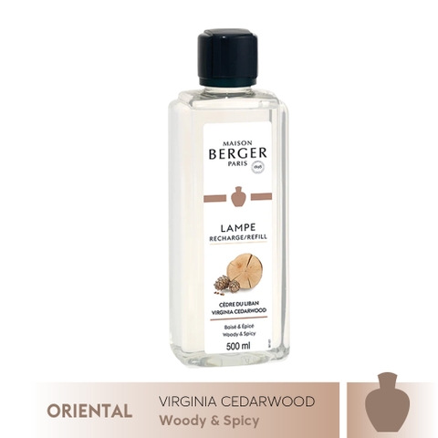 Maison Berger - Tinh dầu đèn xông hương Virginia Cedarwood - 500ml