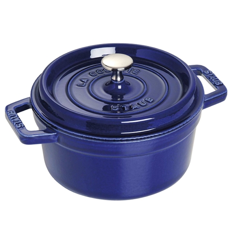 Nồi gang tròn Staub - Màu xanh đen - 10cm - OPEN BOX