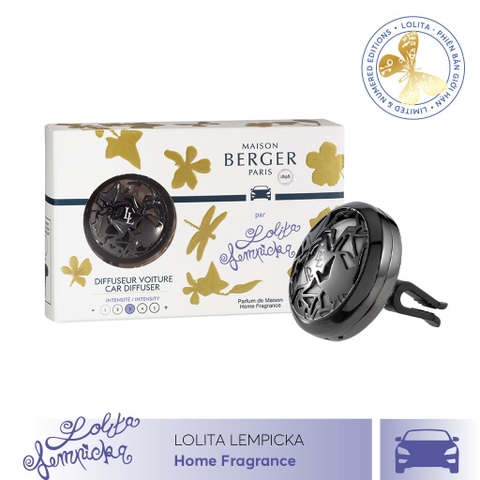 Maison Berger - Bộ kẹp tinh dầu xe hơi Lolita Lempicka Black - 2 món