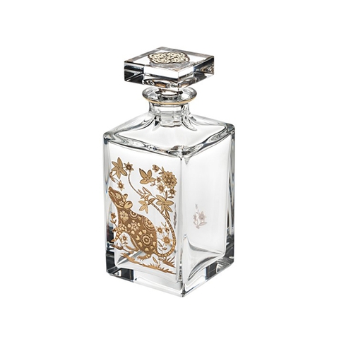 Vista Alegre - Bình Decanter whisky Golden hình chuột vàng