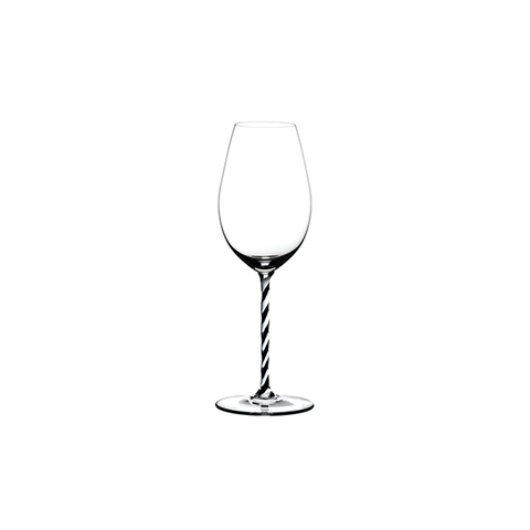 Hộp 1 ly - Fatto A Mano Champagne Wine Glass Black White Twisted 4900/28BWT
