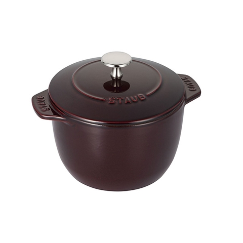 Nồi cơm gang STAUB - Màu đỏ lựu - 16cm - 1.5L