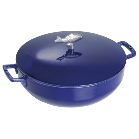 Nồi gang Bouillabaisse STAUB - Màu xanh đen – 28cm - 4.65L
