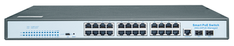Switch MR-M224GP-2SFP Layer 2 24 cổng 10/100/1000M POE+ và 2 cổng SFP