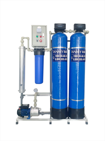 HỆ THỐNG LỌC THÔ 2 CẤP 1054 VẬN HÀNH TỰ ĐỘNG CÓ MÀNG SIÊU LỌC UF