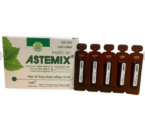 Thuốc ho Astemix An Thiên (Hộp 30 ống x 5ml) (T/84H)