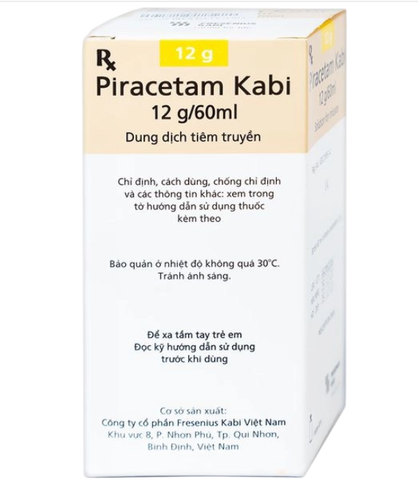Piracetam Kabi 12g/60ml GB (Hộp 01 chai x 60ml) (T/48H)