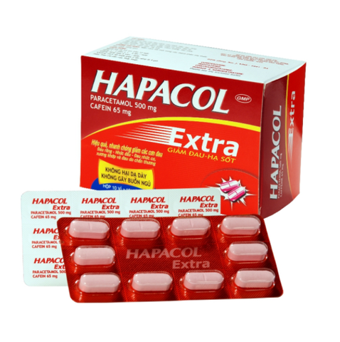Hapacol 500 Extra DHG (Hộp 10 vỉ x 10 viên)