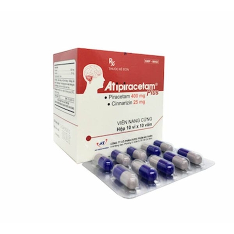 Atipiracetam plus An Thiên (Hộp 10 vỉ x 10 viên) (T/120H)