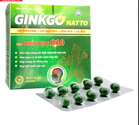 TPBVSK Ginkgo Natto Phúc Vinh (Hộp 10 vỉ x 10 viên) (T/144H)