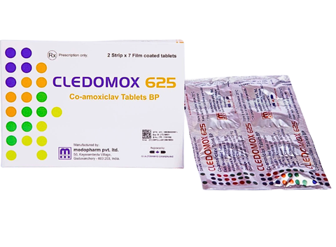 Cledomox 625mg Tenamyd (Hộp 2 vỉ x 7 viên) (T/200H)