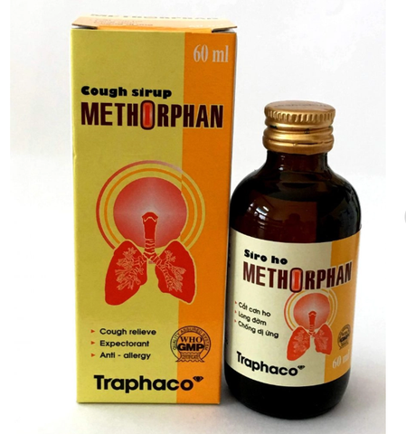 Siro ho Methorphan Traphaco (Hộp 01 chai x 60ml) (T48H)