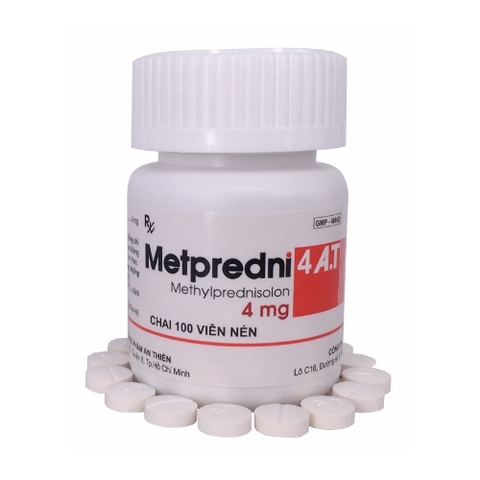 Metpredni 4 A.T An Thiên (Chai 100 viên) (T/360C) (Rx)