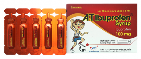 Ibuprofen syrup A Thiên (Hộp 30 ống x 5ml) (T/84H)