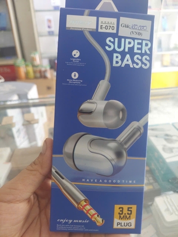 Tai nghe dây Ansty E-070 Jack 3.5mm