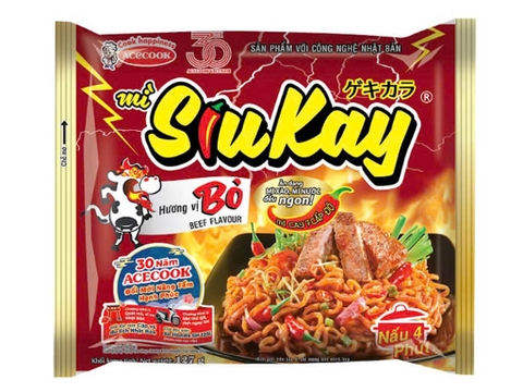 Mì SIUKAY vị bò gói 127g
