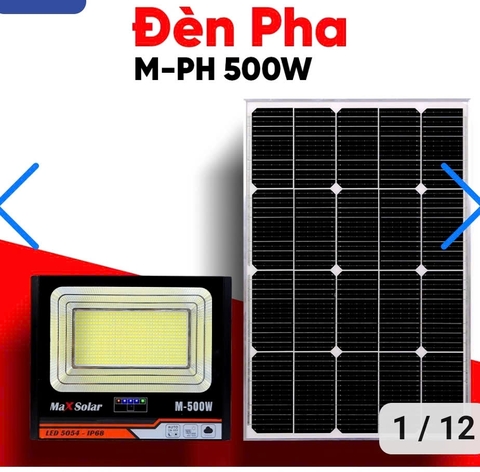 Đèn pha năng lượng mặt trời M-PH 500W Maxsolar