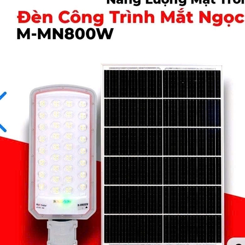 Đèn năng lượng mặt trời công trình mắt ngọc M-MN800W