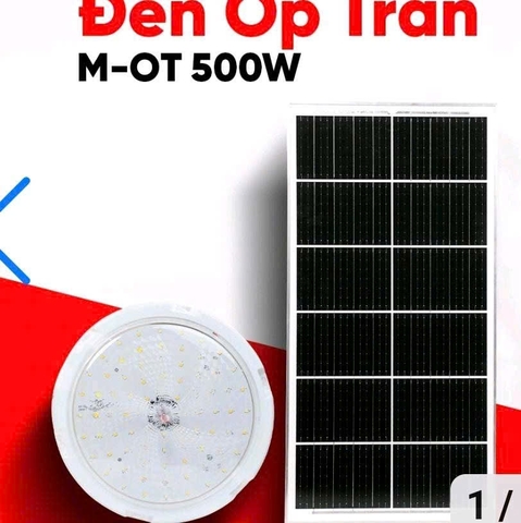 Đèn năng lượng mặt trời trong nhà ốp trần M-OT 500W Maxsolar