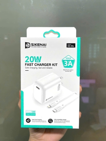 Bộ sạc nhanh SIKENAI KE-05L 20W cổng type-c to lightning