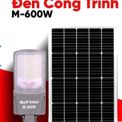 Đèn năng lượng mặt trời công trình 3 mặt M-600W