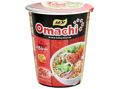 Mì ly omachi xốt bò hầm
