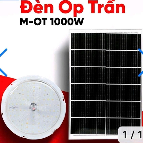 Đèn năng lượng mặt trời trong nhà ốp trần M-OT 1000W Maxsolar