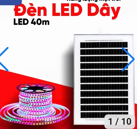 Đèn led dây năng lượng mặt trời Maxsolar M-LED 40m