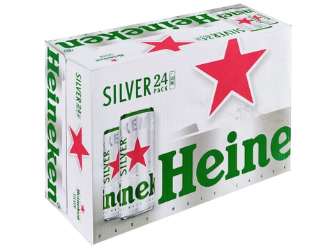 Bia HENIKEN Silver lon 330ml cao