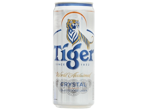 Bia TIGER Crystal bạc lon cao 330ml 1 lon