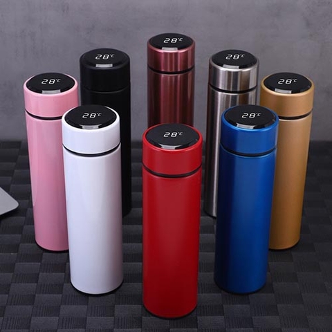 Bình giữ nhiệt 500ml nắp bật có đèn màn hình