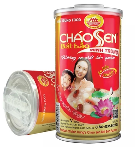 Cháo MINH TRUNG sen bát bảo hộp 365g
