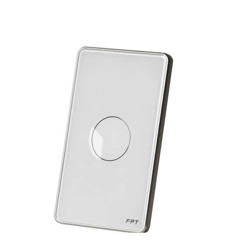 Công tắc cảm ứng Athena 1 nút bấm mặt chữ nhật màu đen FPT SmartHome SNBR026