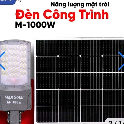 Đèn năng lượng mặt trời công trình 3 mặt M-1000W