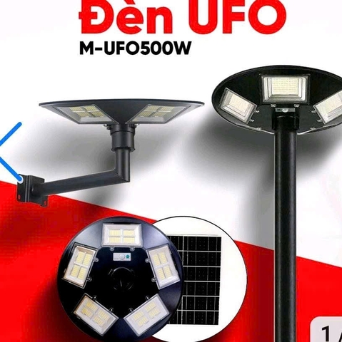 Đèn năng lượng mặt trời liền thể M-UFO 500W Maxsolar