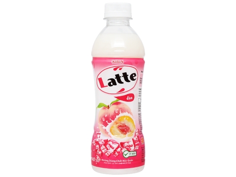 Thức uống KINRIN Latte đào sữa chai 480ml