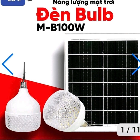 Đèn Buld năng lượng mặt trời M-B100W