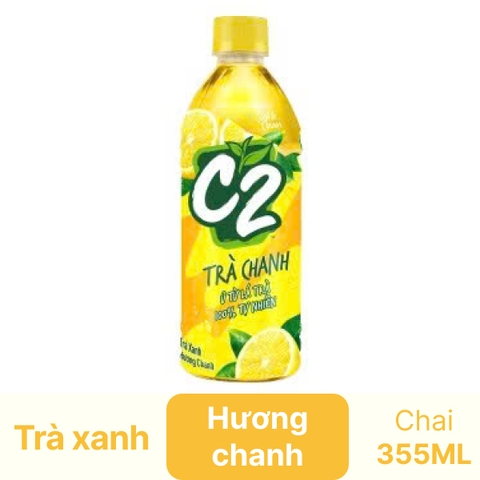 Trà xanh C2 hương chanh chai 355ml