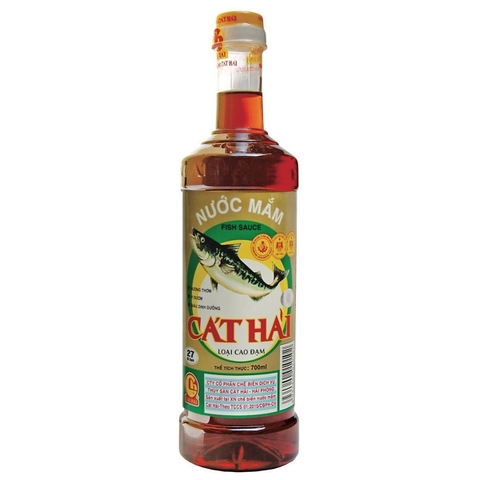 Nước mắm CÁT HẢI 27 đạm chai nhựa 700ml hộp 4 chai