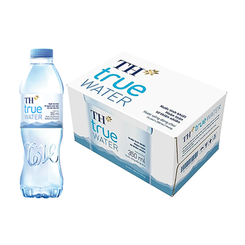 Nước tinh khiết TH TRUE WATER chai 350ml thùng 24 chai