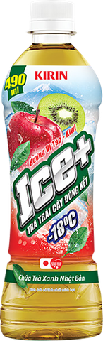 Trà KIRIN Ice+ trái cây đông kết hương vị đào chai 490ml
