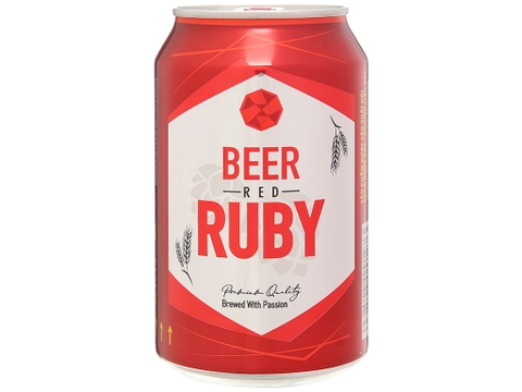 Bia RUBY ĐỎ 330ml 1 lon