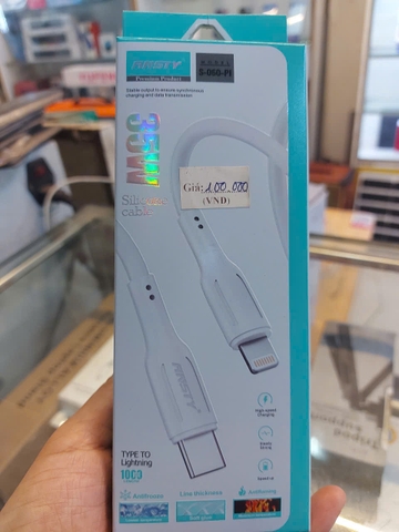 Cáp sạc nhanh Ansty S-060-PT dây Silicone Type-C to Type-C 35W