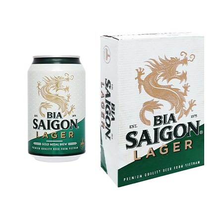 Bia SAIGON LAGER 330ML 1 thùng
