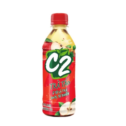 Trà xanh C2 hương táo chai 355ml thùng 24 chai
