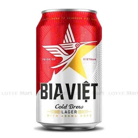 Bia Việt lon 330ml bao bì trúng thưởng