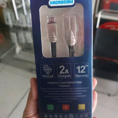 Cáp sạc nhanh chính hãng Microcom cổng usb to micro. Dây dẹp quấn dù hạn chế đứt gẫy. sạc được cho tất cả các dòng điệ thoại và thiết bị