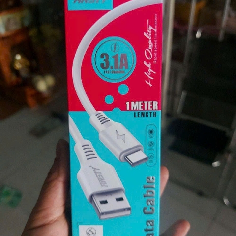 Cáp sạc nhanh chính hãng ANSTY cổng usb to type-c.dây dẻo-sạc được cho tất cả các dòng điện thoại
